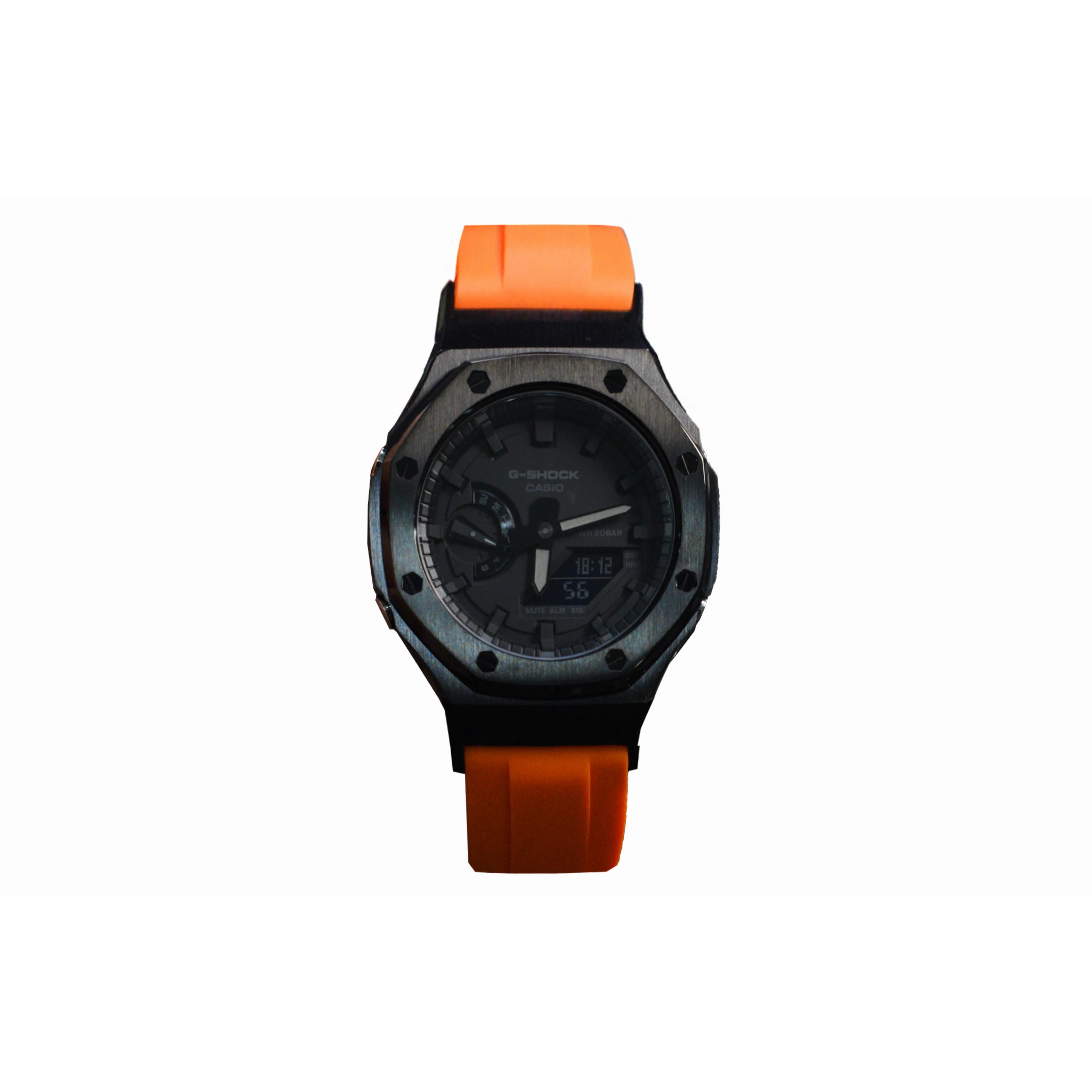CASIO Men Liquid Crystal,Analog Dual Display Series 44mm Black Watch GA-2100-1A1(Watch3--) Black Steel Orange
CASIO Men Liquid Crystal,Analog Dual Display Series 44mm Black Watch GA-2100-1A1(Watch3--) Black Steel Orange