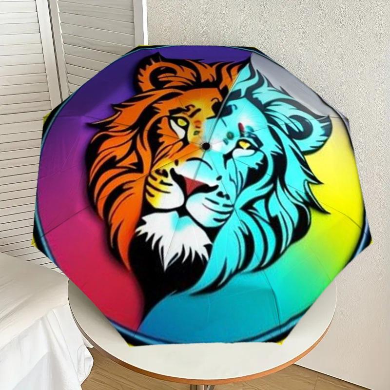 1pc Lion Head Automatic Folding Umbrella - Compact 8-Rib Design,Perfect Gift for Friends & Family yy250926035
1pc Lion Head Automatic Folding Umbrella - Compact 8-Rib Design,Perfect Gift for Friends & Family yy250926035