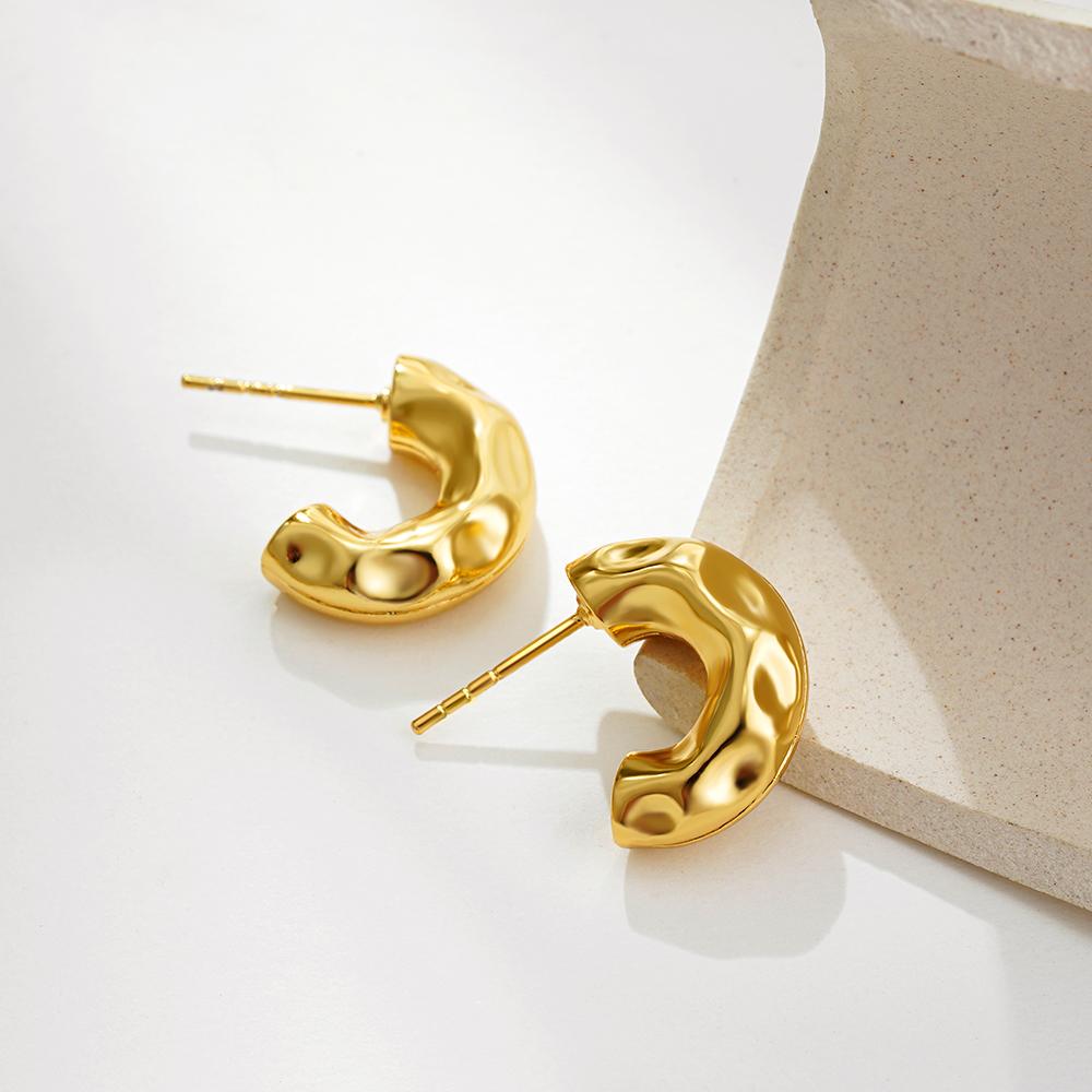 Vintage Gold Plated Stainless Steel Twisted Hoop Earrings for Women Creative Twist Bamboo Ear Buckle Small Hoops Zircon Gifts
Vintage Gold Plated Stainless Steel Twisted Hoop Earrings for Women Creative Twist Bamboo Ear Buckle Small Hoops Zircon Gifts