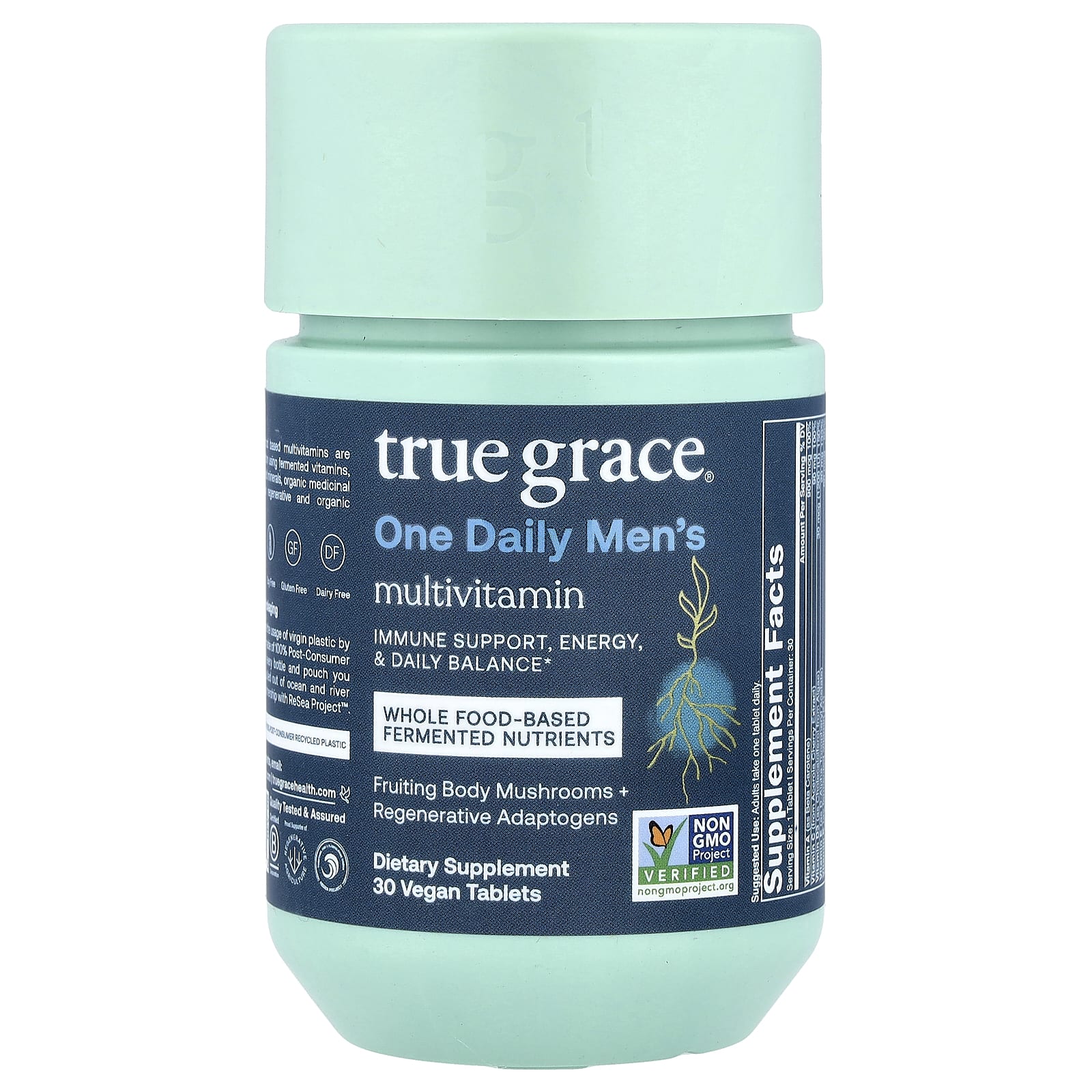 True Grace, One Daily Men s Multivitamin, Vegan, 30 Tablets
True Grace, One Daily Men s Multivitamin, Vegan, 30 Tablets