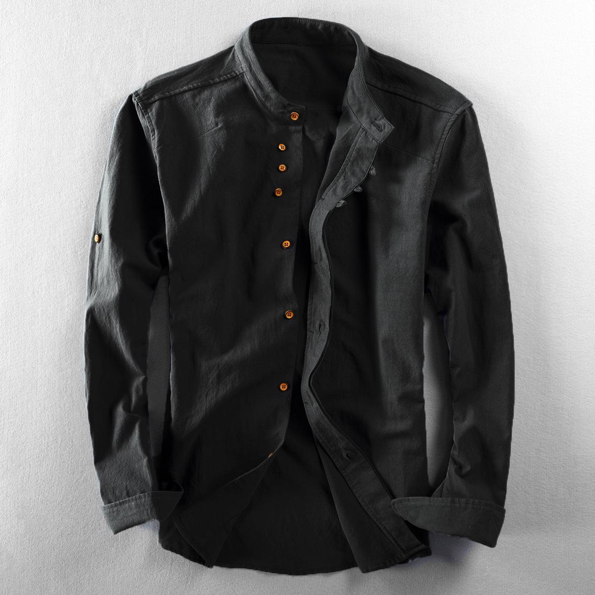 2024 Men s Casual Chinese Style Stand Collar Cotton Linen Shirt for Autumn/Winter 2XL чёрный
2024 Men s Casual Chinese Style Stand Collar Cotton Linen Shirt for Autumn/Winter 2XL чёрный