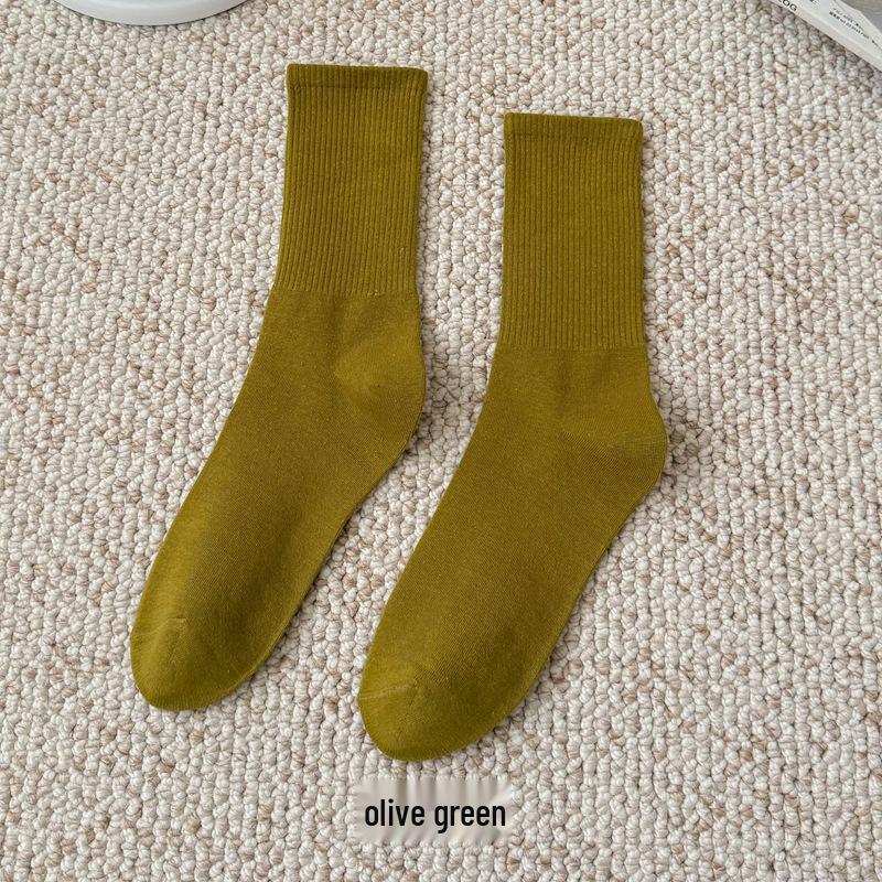 Красочные женские гольфы до колена конфетных цветов - Трендовые, Всесезонные, Средней высоты, Простые танцевальные хлопковые носки One Size
Красочные женские гольфы до колена конфетных цветов - Трендовые, Всесезонные, Средней высоты, Простые танцевальные хлопковые носки One Size