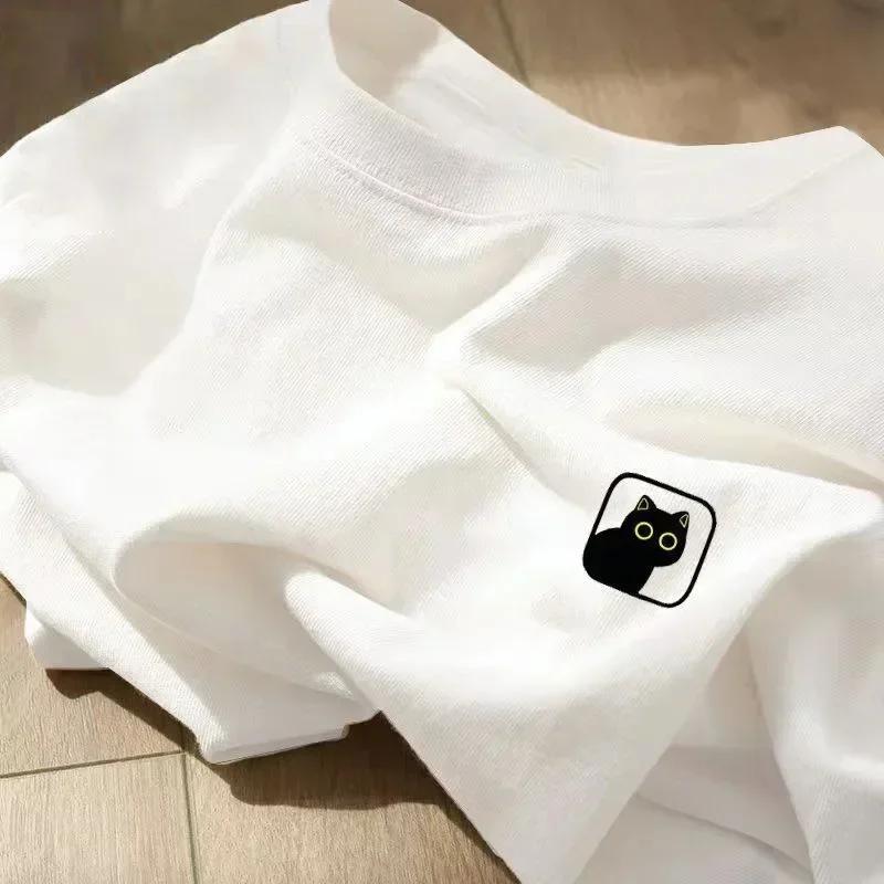 ZX Tee Fashionable womens cartoon cat print short-sleeve T-shirt female Halloson casual round-neck topstreet style Y2K 4XL
ZX Tee Fashionable womens cartoon cat print short-sleeve T-shirt female Halloson casual round-neck topstreet style Y2K 4XL