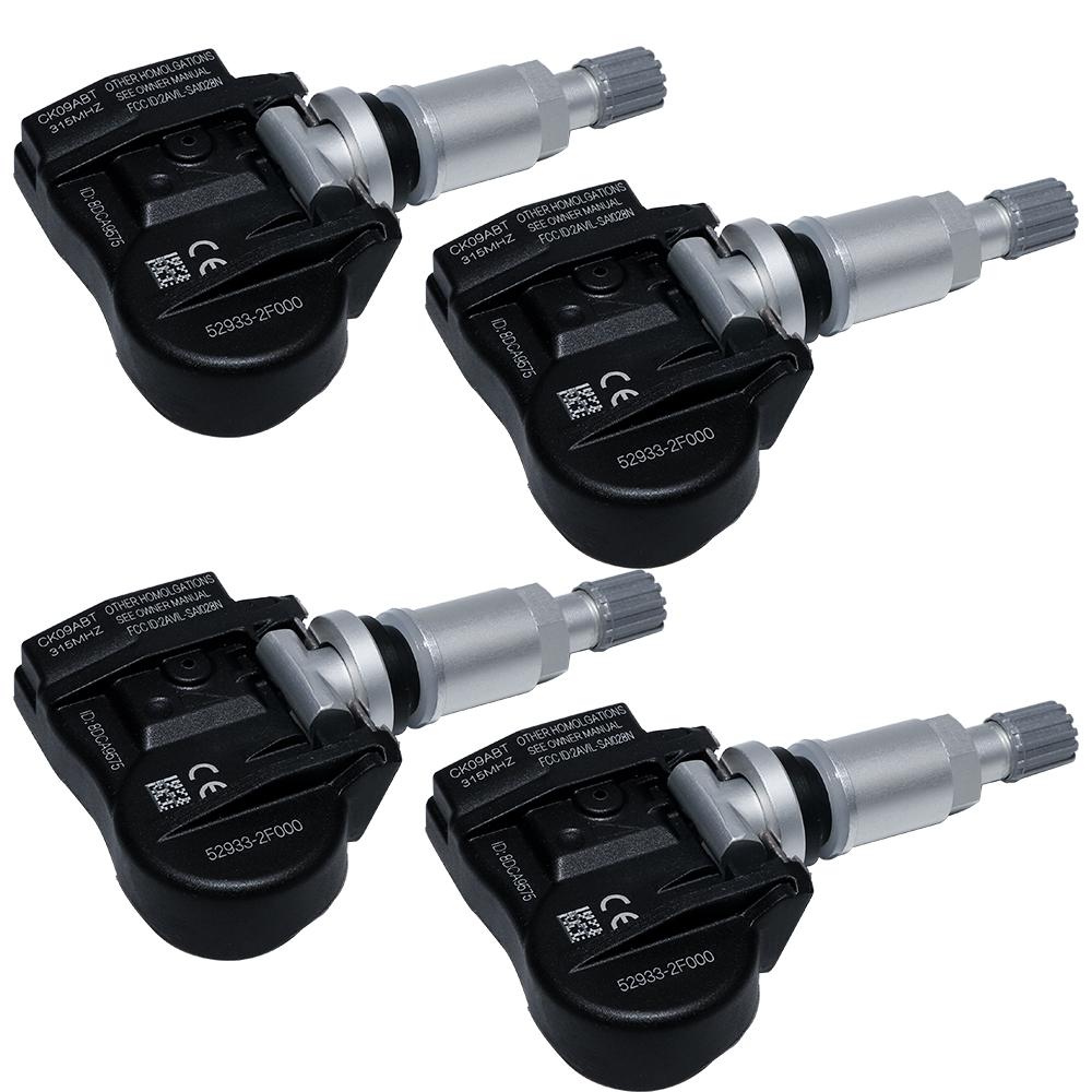 Car Tire Pressure Sensor For Hyundai Sonata 12/2007-01/2010 Accent Tucson Rio SportageOEM 529332F000 529333F000 TPMS 315MHz Part 4 PCS
Car Tire Pressure Sensor For Hyundai Sonata 12/2007-01/2010 Accent Tucson Rio SportageOEM 529332F000 529333F000 TPMS 315MHz Part 4 PCS