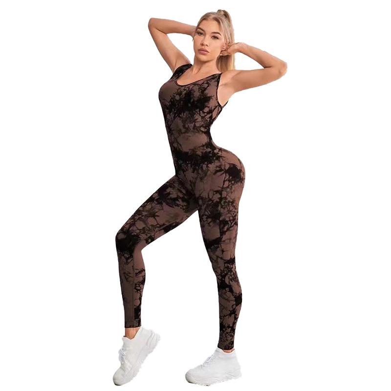 Tie Dye Yoga Jumpsuit Seamless Long Fitness Suit Hollowed Out Beautiful Back Tight Jumpsuit Yoga Suit For Women L сірий колір
Tie Dye Yoga Jumpsuit Seamless Long Fitness Suit Hollowed Out Beautiful Back Tight Jumpsuit Yoga Suit For Women L сірий колір