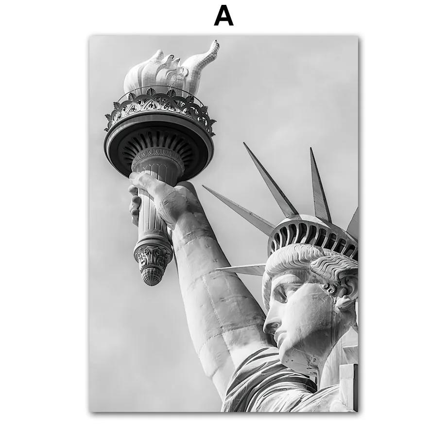 Нью-Йорк Статуя Свободи Бруклінський міст Чорно-білі плакати Принти Настінні картини Картини на полотні Домашній декор для вітальні 8X12inch 20x30cm
Нью-Йорк Статуя Свободи Бруклінський міст Чорно-білі плакати Принти Настінні картини Картини на полотні Домашній декор для вітальні 8X12inch 20x30cm