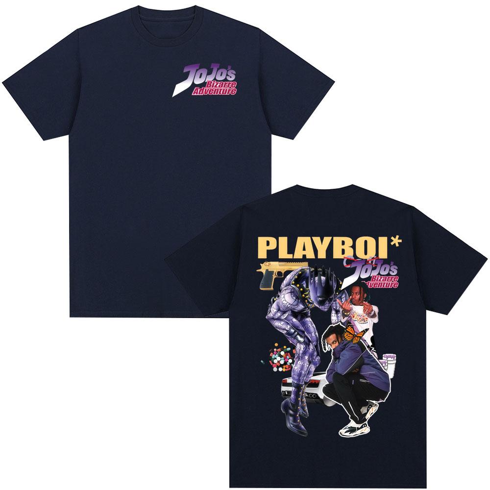 Anime Jojo Bizarre Adventure Playboi Cati Tshirt 2026 Summer Unisexs Womens Fashion Y2K Cotton Oversized Tshirt Unisexs Tshirt S
Anime Jojo Bizarre Adventure Playboi Cati Tshirt 2026 Summer Unisexs Womens Fashion Y2K Cotton Oversized Tshirt Unisexs Tshirt S
