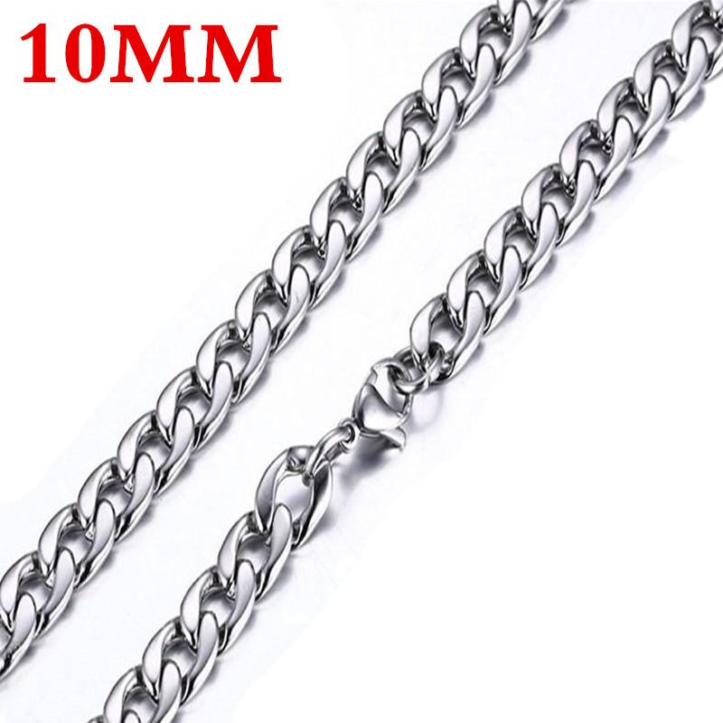 HNSP Stainless Steel Curb Cuban Chain Silver Color Necklace For Men Casual Versati Accessories 3MM/5MM/7MM/10MM Width 70CM-28in
HNSP Stainless Steel Curb Cuban Chain Silver Color Necklace For Men Casual Versati Accessories 3MM/5MM/7MM/10MM Width 70CM-28in