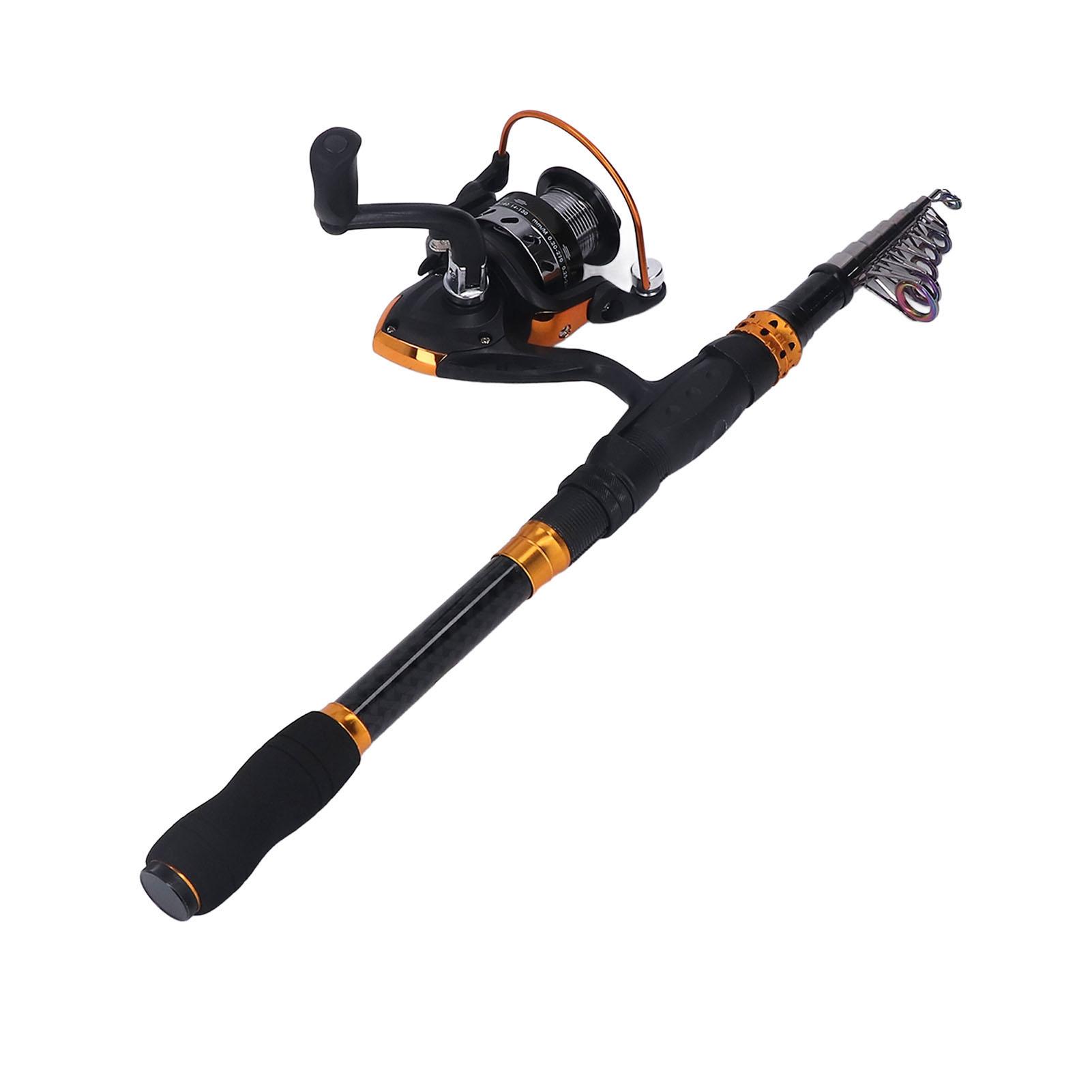 Fishing Pole Kit Lightweight Telescopic Fishing Rod Spinning Reel Set with Storage Bag for Sea Water
Fishing Pole Kit Lightweight Telescopic Fishing Rod Spinning Reel Set with Storage Bag for Sea Water