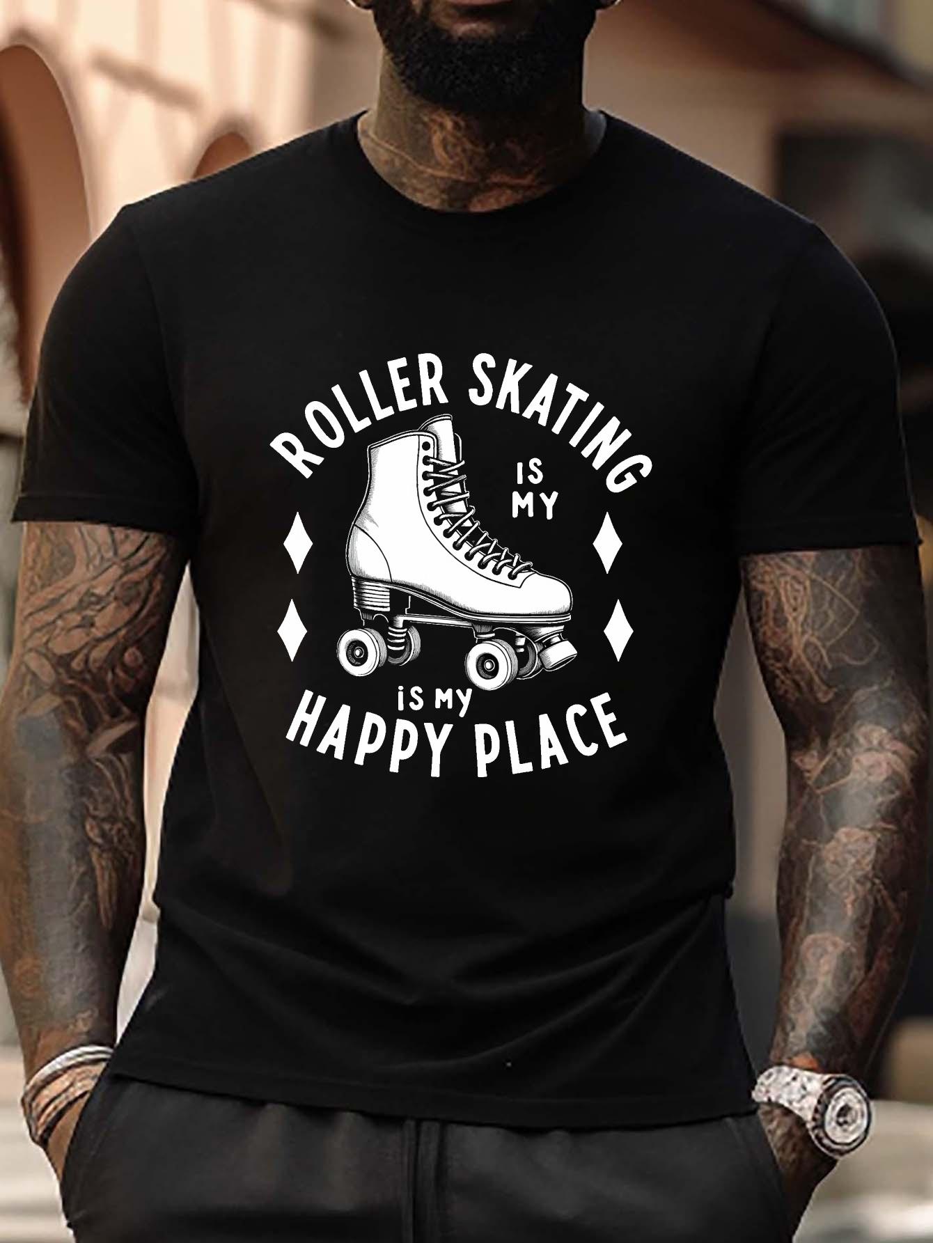 Plus Size Casual T-shirt - Roller Skating is My Happy Place Graphic M
Plus Size Casual T-shirt - Roller Skating is My Happy Place Graphic M