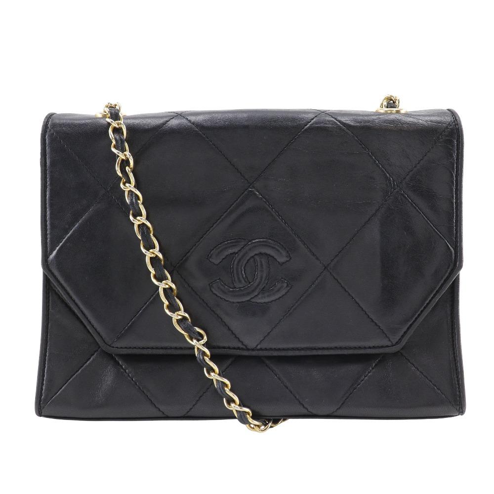 CHANEL ChainShoulder Shoulder Bag Matelasse vintage black lambskin Women Used
CHANEL ChainShoulder Shoulder Bag Matelasse vintage black lambskin Women Used