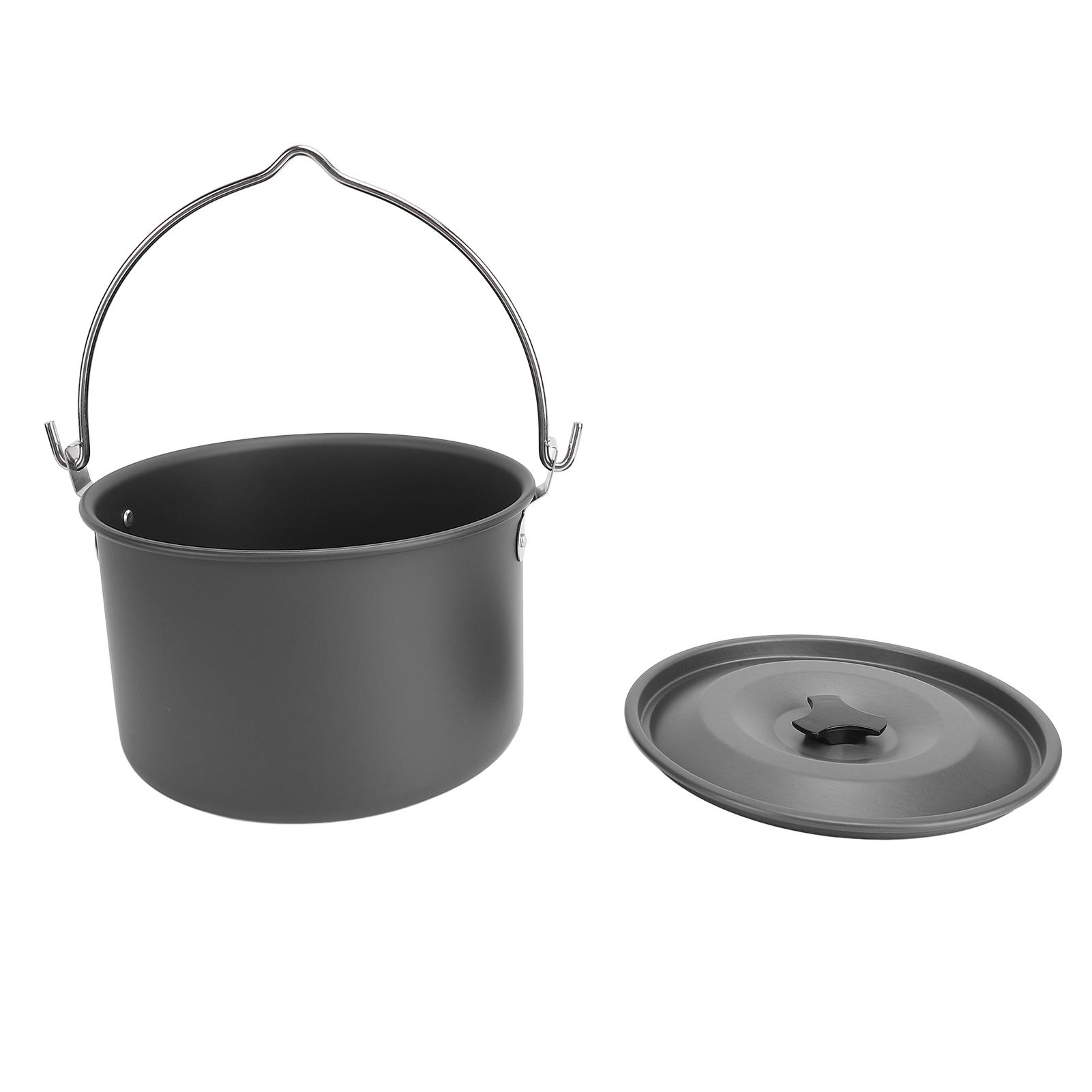 Camping Hanging Pot Large Capacity Aluminum Alloy Anti Stick Multifunctional Portable Heat Resistant Campfire Cooking Hanging Pot for Soup Water
Camping Hanging Pot Large Capacity Aluminum Alloy Anti Stick Multifunctional Portable Heat Resistant Campfire Cooking Hanging Pot for Soup Water
