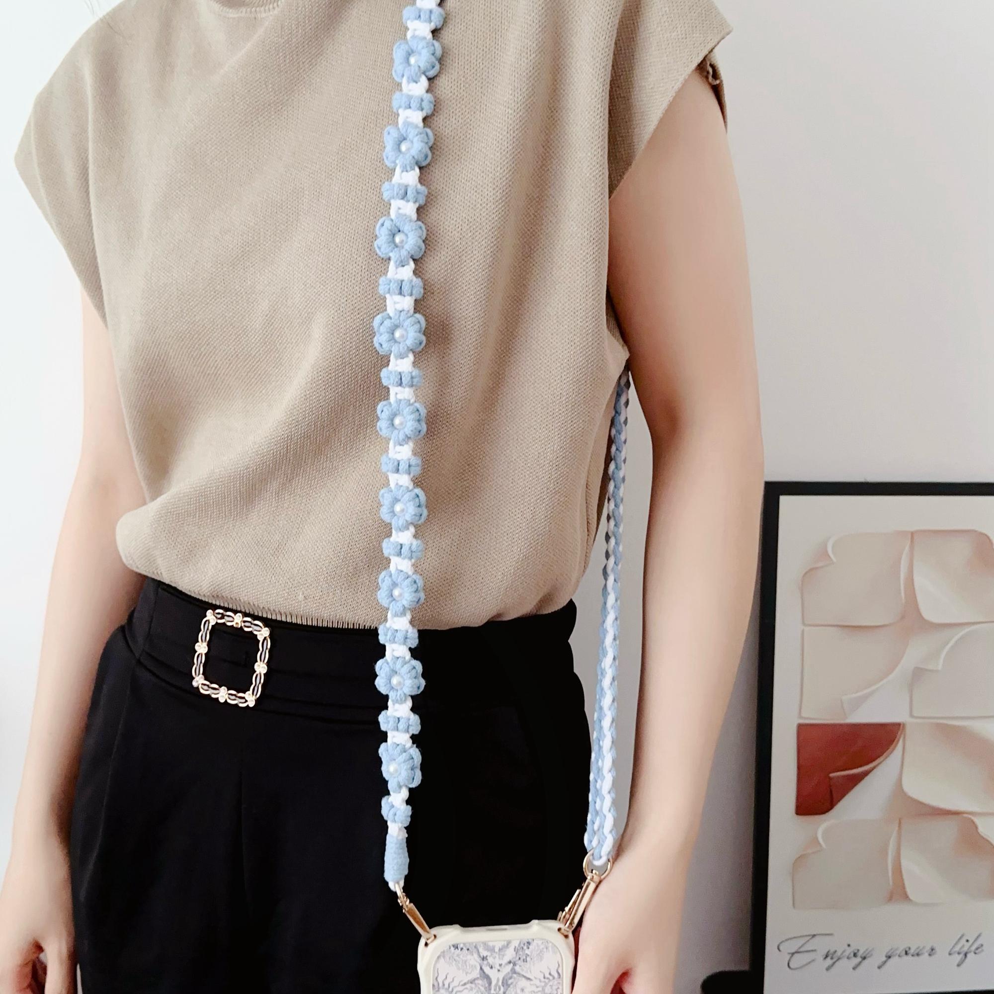 Adjustable Phone Lanyard Cotton Rope Braided Daisy Flower Crossbody Strap,Length: 120cm Beige
Adjustable Phone Lanyard Cotton Rope Braided Daisy Flower Crossbody Strap,Length: 120cm Beige
