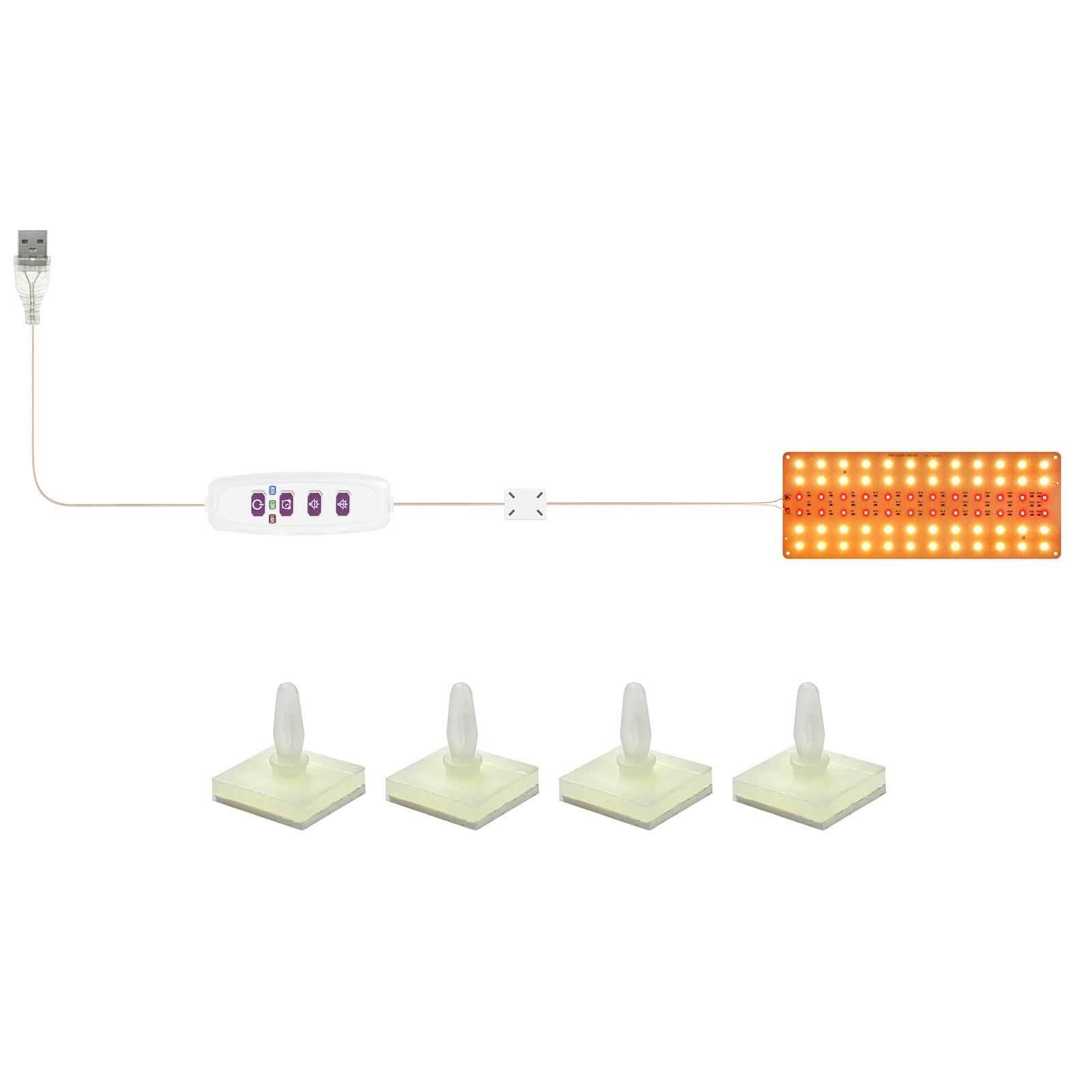 Светодиодные фитолампы для растений, светодиодные фитолампы полного спектра с 5 уровнями регулировки яркости и таймером 81216H, 72 светодиода 1-panel
Светодиодные фитолампы для растений, светодиодные фитолампы полного спектра с 5 уровнями регулировки яркости и таймером 81216H, 72 светодиода 1-panel