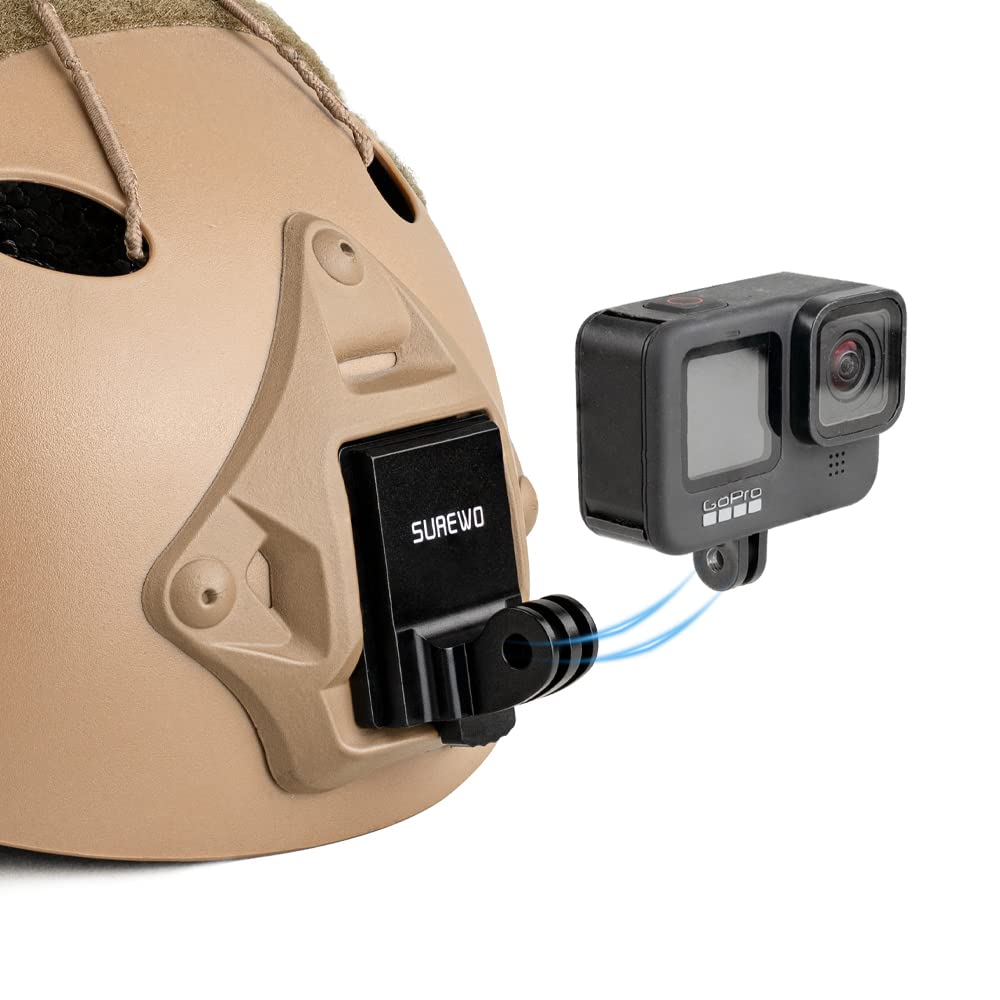 SUREWO Aluminum Alloy Tactical Helmet NVG Mount is compatible with GoPro Hero DJI Osmo Insta360 ONE R and most sports cameras чорний
SUREWO Aluminum Alloy Tactical Helmet NVG Mount is compatible with GoPro Hero DJI Osmo Insta360 ONE R and most sports cameras чорний