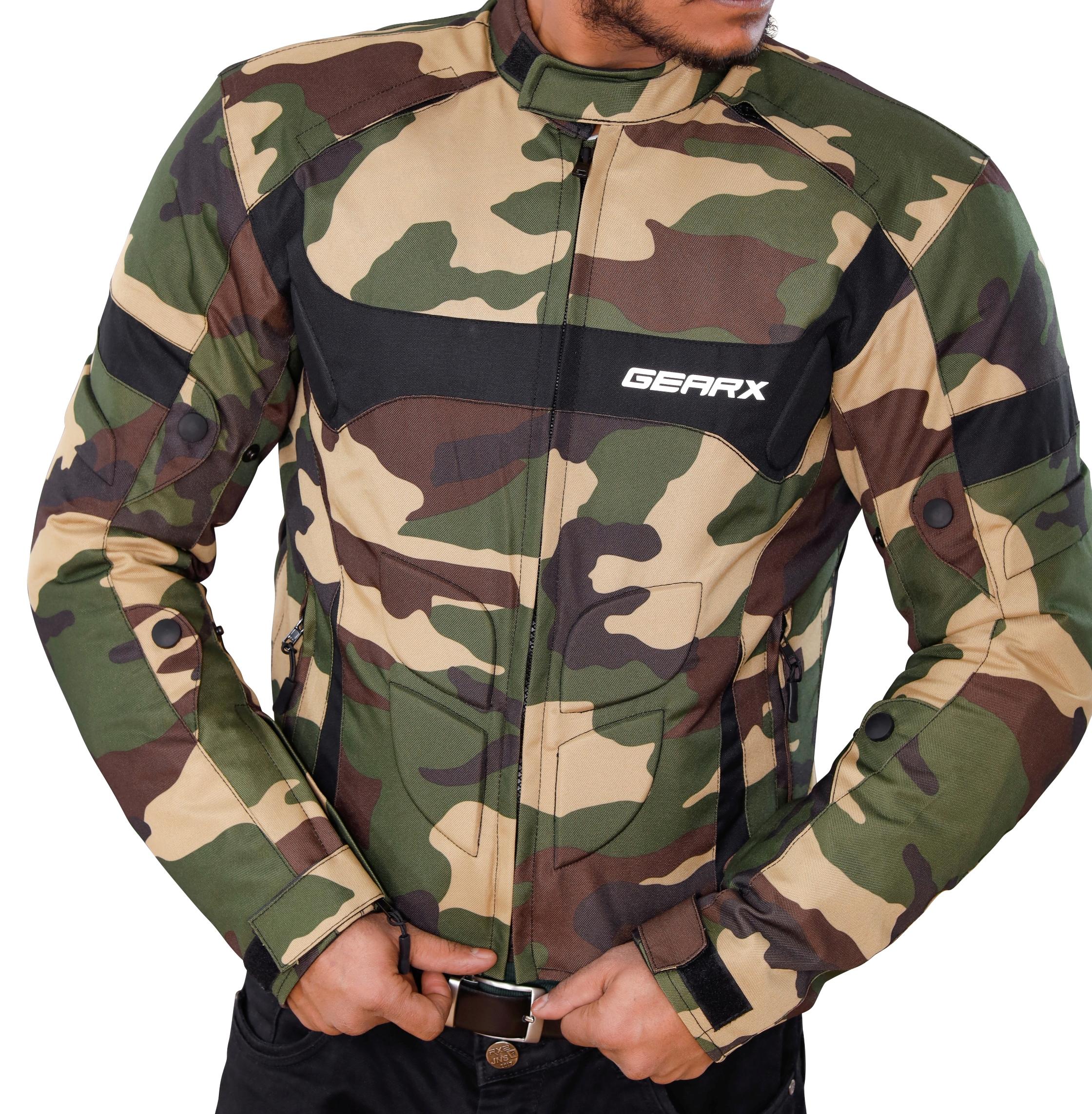 Мотоциклетна куртка GearX Fins Водонепроникна дихаюча мотоциклетна куртка Camoflague XXL зелений
Мотоциклетна куртка GearX Fins Водонепроникна дихаюча мотоциклетна куртка Camoflague XXL зелений