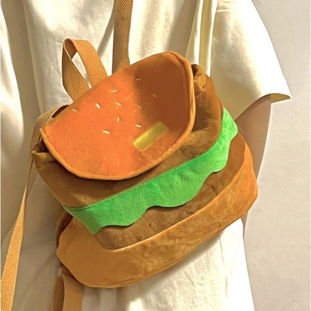 Large Capacity Cute Hamburger Plush Backpack Plush Soft Cartoon Burger Plush Coin Purse
Large Capacity Cute Hamburger Plush Backpack Plush Soft Cartoon Burger Plush Coin Purse