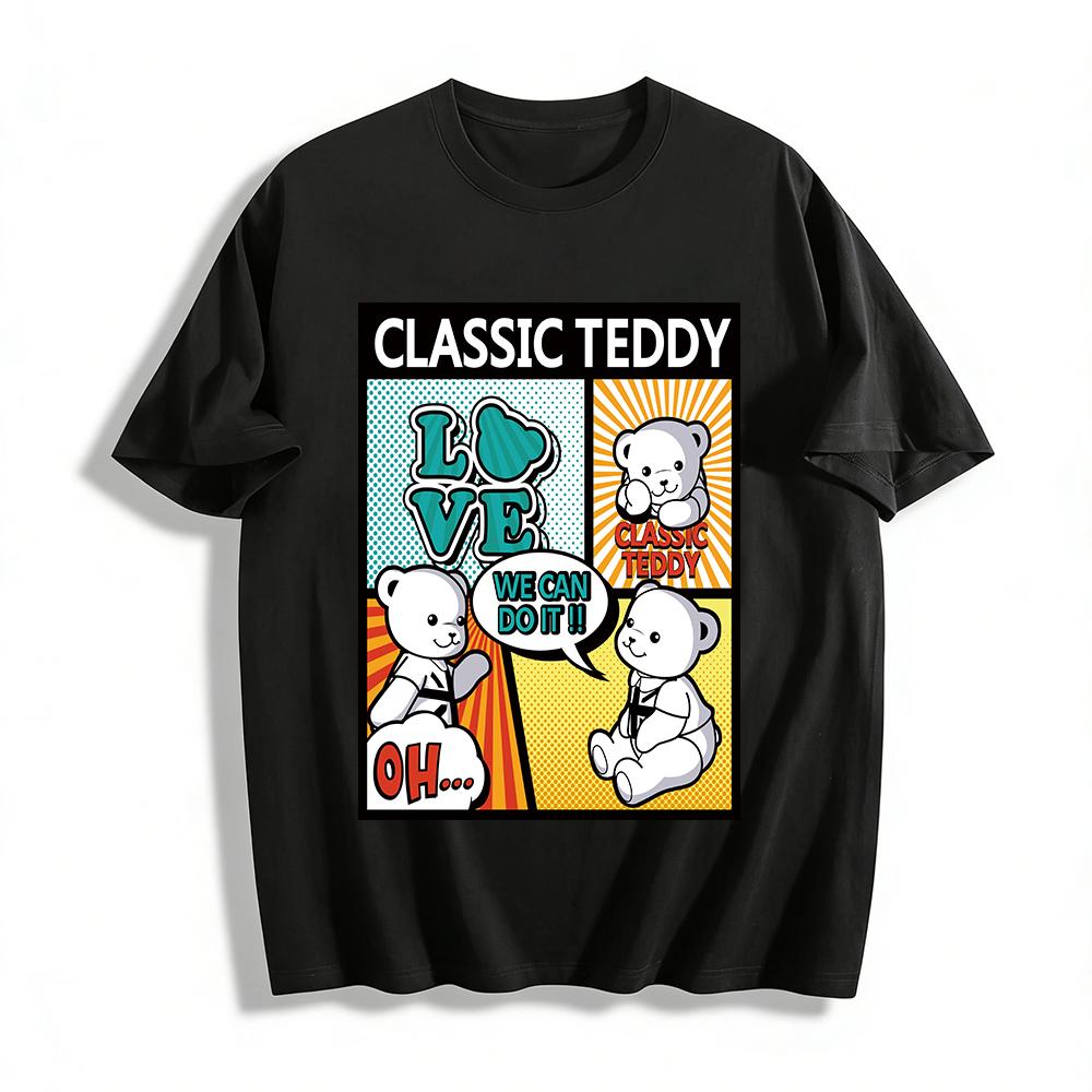 Classic Teddy Pop Style Print Kids T-shirt Cute Bear Love Graphic Casual Comfortable Daily Wear Tees for Boys Girls Pure cotton T-shirt 6XL
Classic Teddy Pop Style Print Kids T-shirt Cute Bear Love Graphic Casual Comfortable Daily Wear Tees for Boys Girls Pure cotton T-shirt 6XL