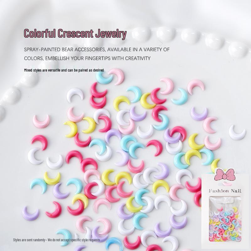 Sailor Moon Colorful Crescent Moon 3D Flatback Resin Nail Art Charms, Approx. 100 Pieces
Sailor Moon Colorful Crescent Moon 3D Flatback Resin Nail Art Charms, Approx. 100 Pieces