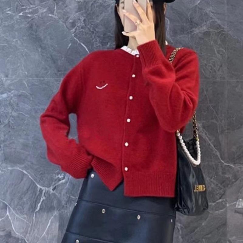 Женская мода повседневная осень-зима однотонный принт длинный рукав O-образный вырез свитера Size: One Size красный
Женская мода повседневная осень-зима однотонный принт длинный рукав O-образный вырез свитера Size: One Size красный