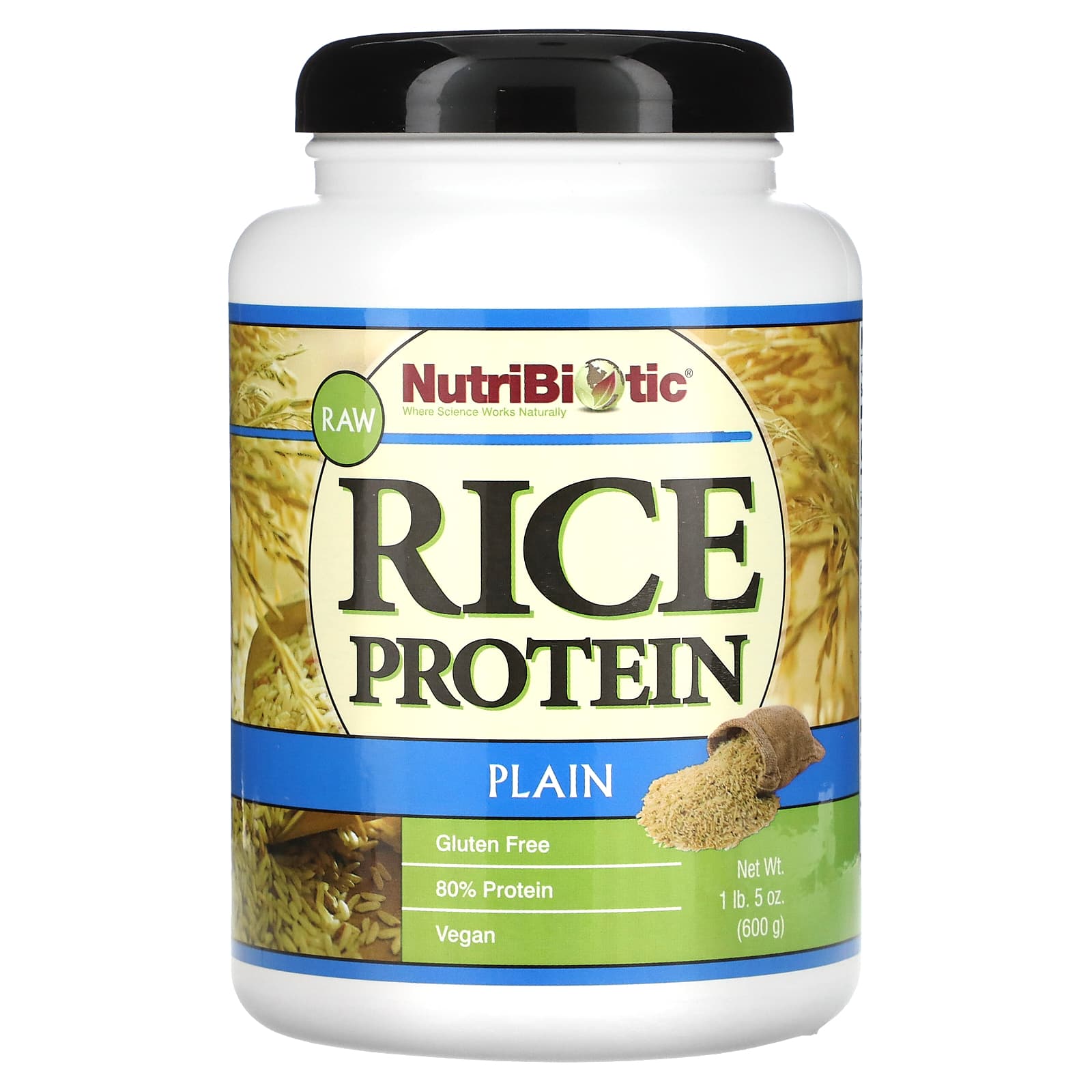 NutriBiotic, Raw Rice Protein, Plain, 1 lb. 5 oz (600 g)
NutriBiotic, Raw Rice Protein, Plain, 1 lb. 5 oz (600 g)