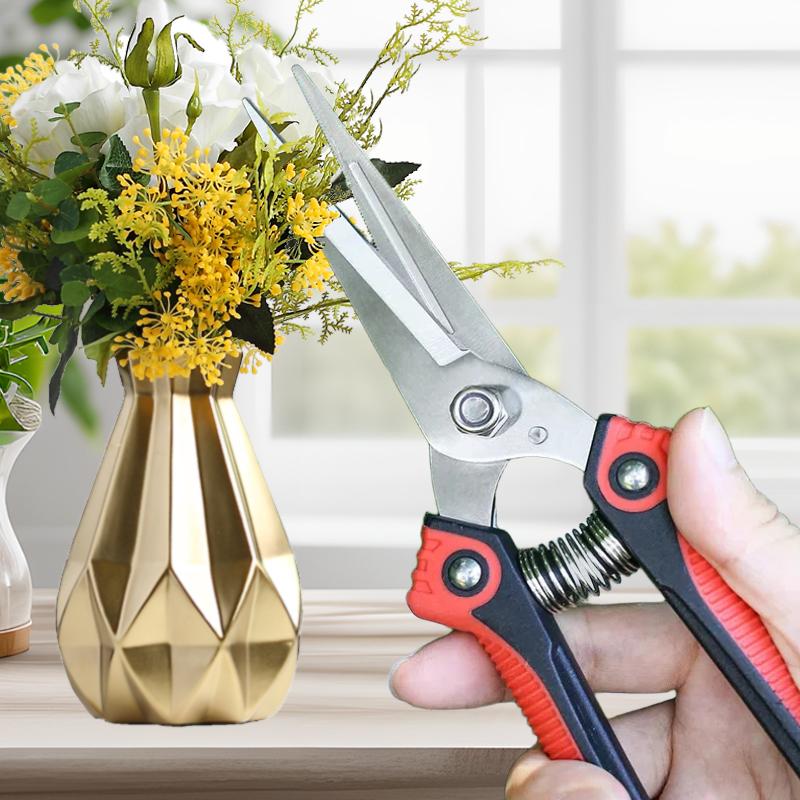 Stainless Steel Pruning Shears Sharp Branch Scissors with Non Slip Handle for Garden Fruit Tree Trimming Tools
Stainless Steel Pruning Shears Sharp Branch Scissors with Non Slip Handle for Garden Fruit Tree Trimming Tools