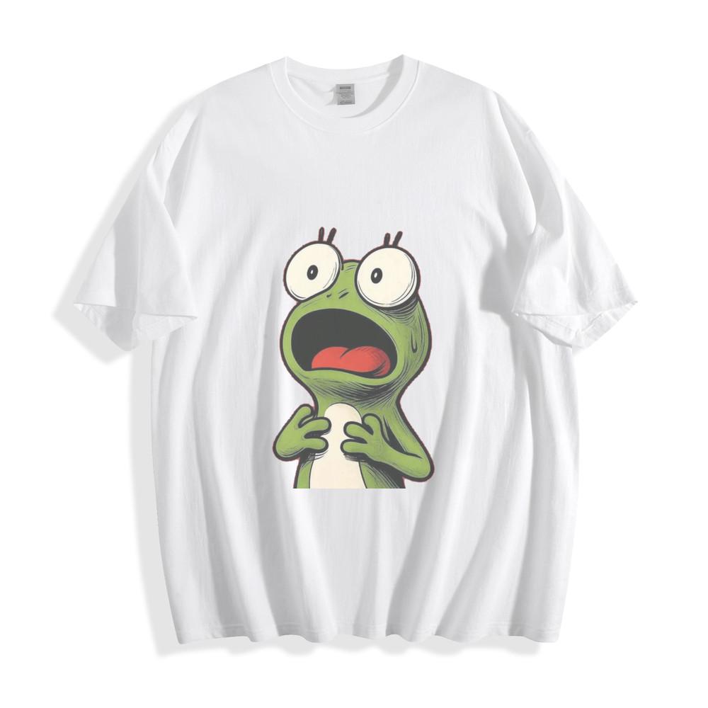 Shocked Frog Cartoon T-Shirt - Hilarious Wide-Eyed Swamp Unisex Tee 4XL
Shocked Frog Cartoon T-Shirt - Hilarious Wide-Eyed Swamp Unisex Tee 4XL