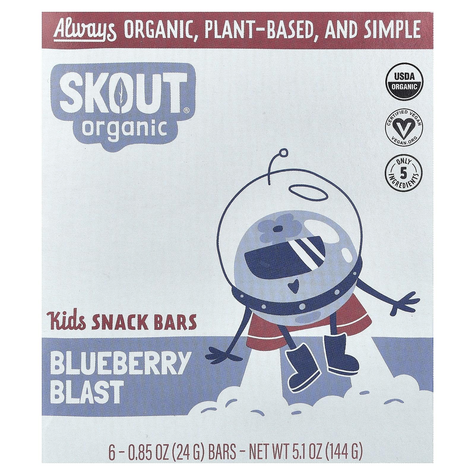 Skout Organic, Kids Snack Bars, Blueberry Blast, 6 Bars, 0.85 oz (24 g) Each
Skout Organic, Kids Snack Bars, Blueberry Blast, 6 Bars, 0.85 oz (24 g) Each
