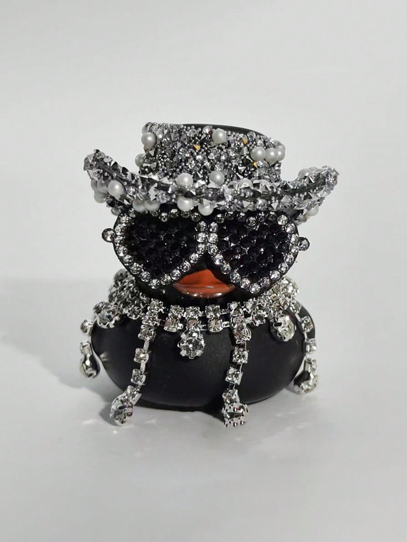 Crystal duck car ornament with rhinestone glasses and hat, lovely gift for women, rhinestone rubber duck car decorations
Crystal duck car ornament with rhinestone glasses and hat, lovely gift for women, rhinestone rubber duck car decorations