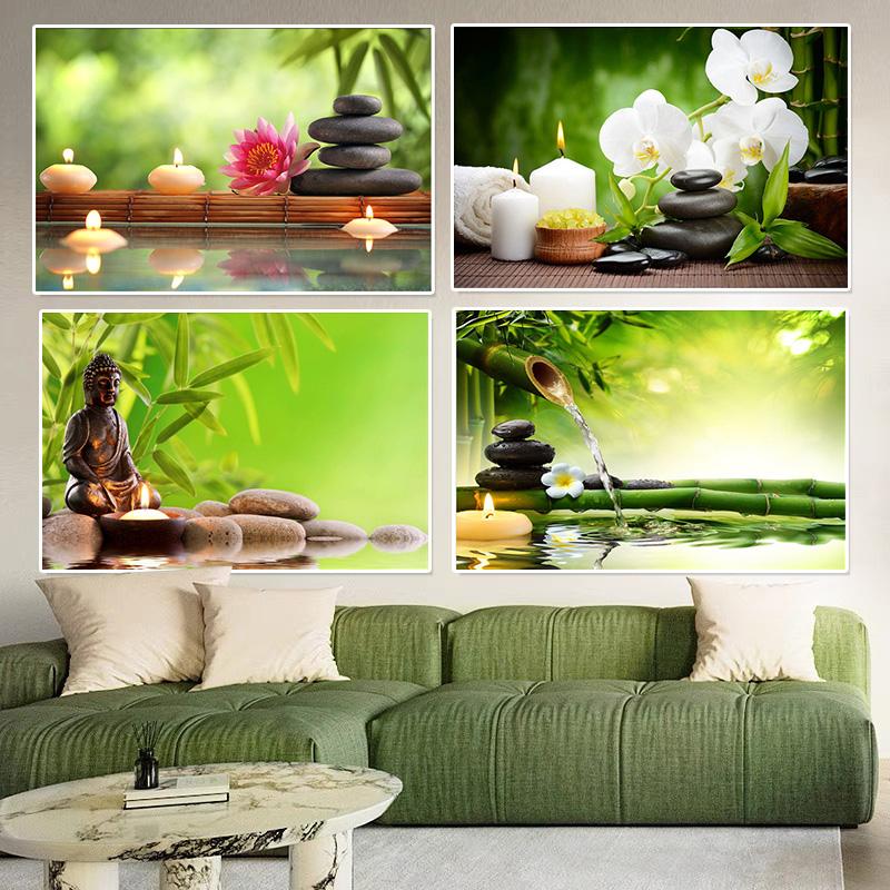 ZEN Poster Stone Bamboo Water Drops Green Leaf Still Life Meditation Wall Art Picture Canvas HD Print Buddha Home Decor Painting 21cm×30cm NoFrame
ZEN Poster Stone Bamboo Water Drops Green Leaf Still Life Meditation Wall Art Picture Canvas HD Print Buddha Home Decor Painting 21cm×30cm NoFrame