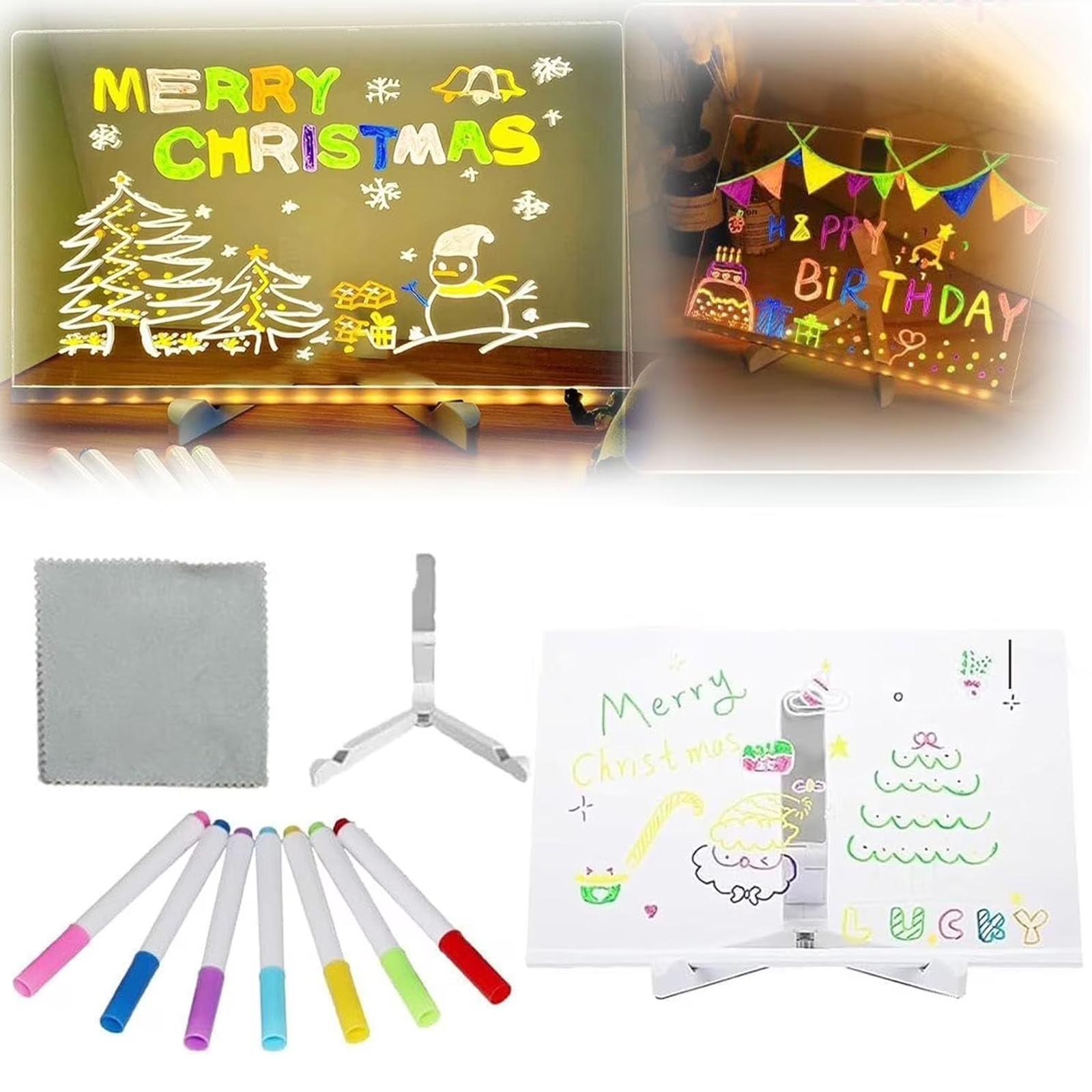 Children s Handmade Erasable Painted Acrylic Doodle Diy Notepad Message Board Led Glass Painting Night Light 6ml One Size
Children s Handmade Erasable Painted Acrylic Doodle Diy Notepad Message Board Led Glass Painting Night Light 6ml One Size