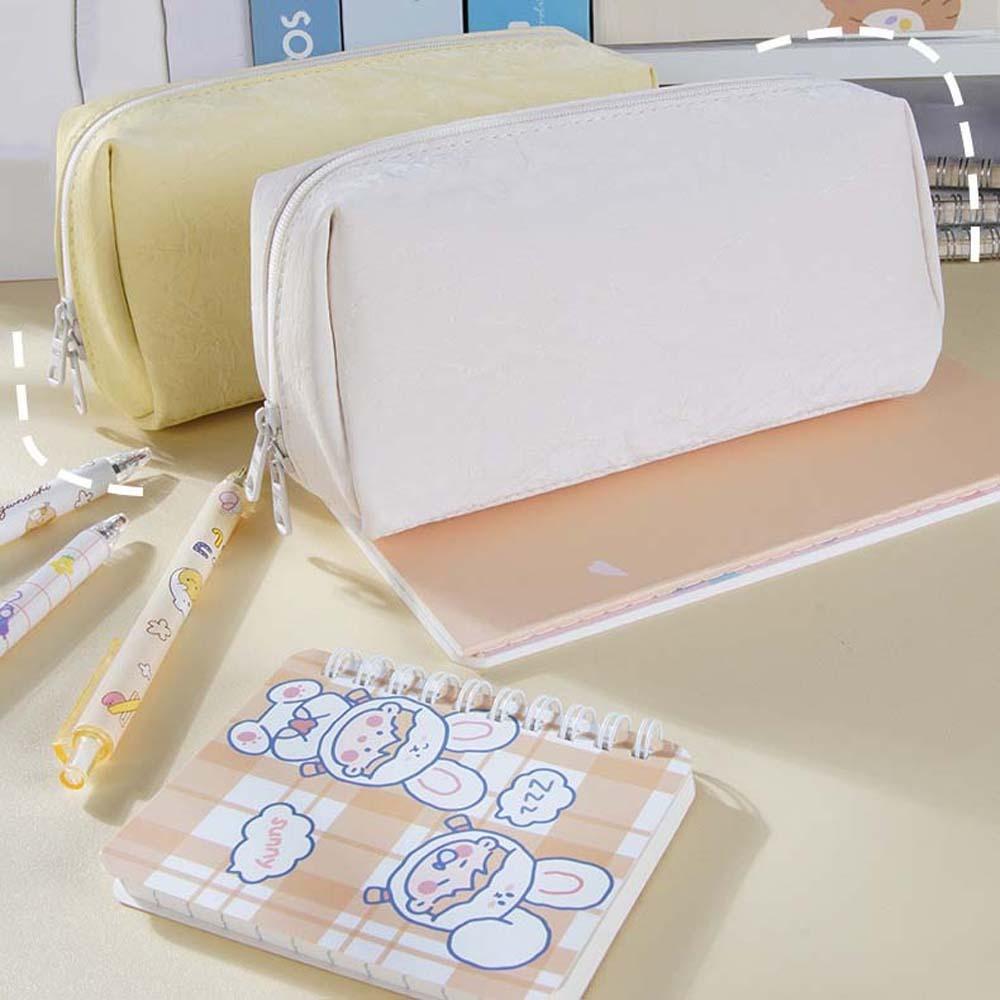 Korean Style Leather Stationery Bag Cream White Yellow INS Pencil Pouch Big Pencil Bag Stationery белый
Korean Style Leather Stationery Bag Cream White Yellow INS Pencil Pouch Big Pencil Bag Stationery белый