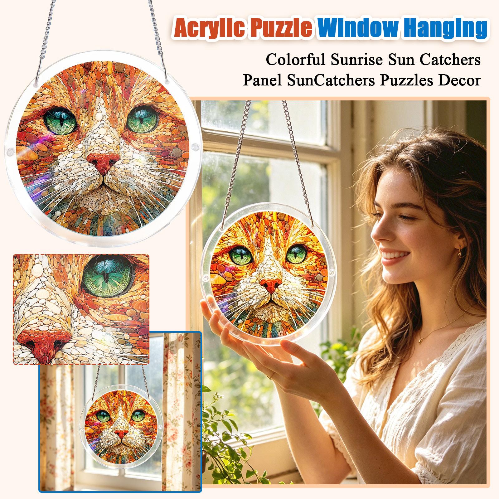 Acrylic Puzzle Window Hanging, Colorful Sunrise Sun Catchers Panel SunCatchers Puzzles Decor For Birthday Women, Men, Wife, Aunt, And Mom One Size чорний
Acrylic Puzzle Window Hanging, Colorful Sunrise Sun Catchers Panel SunCatchers Puzzles Decor For Birthday Women, Men, Wife, Aunt, And Mom One Size чорний