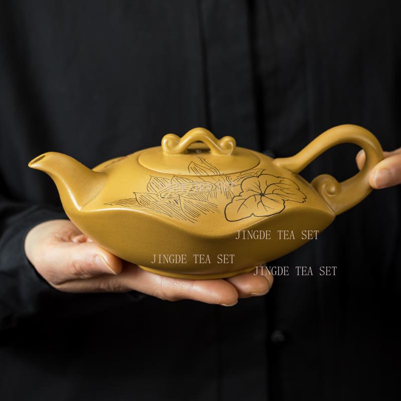 330ml purple clay teapot golden section mud phoenix singing teapot household large capacity Kung Fu teapot
330ml purple clay teapot golden section mud phoenix singing teapot household large capacity Kung Fu teapot