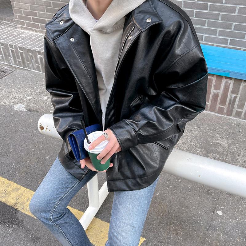 Мотоциклетная кожаная куртка для мужчин на осень и зиму, утолщенная, корейский стиль, модная, свободная, красивая, ретро, рабочая кожаная куртка, куртка 2XL чёрный
Мотоциклетная кожаная куртка для мужчин на осень и зиму, утолщенная, корейский стиль, модная, свободная, красивая, ретро, рабочая кожаная куртка, куртка 2XL чёрный