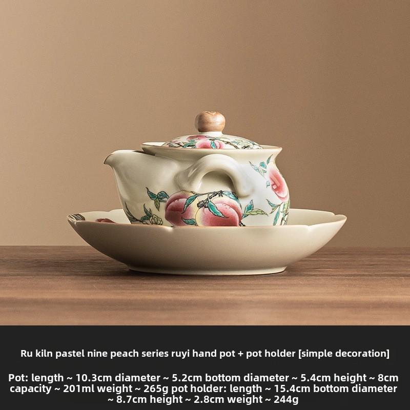 Ru Kiln Pastels Nine Peach Hand Grasp Pot Керамический чайный сервиз Kung Fu Чайник для дома Творческий Не горячий в обращении Фильтр Одиночный горшок
Ru Kiln Pastels Nine Peach Hand Grasp Pot Керамический чайный сервиз Kung Fu Чайник для дома Творческий Не горячий в обращении Фильтр Одиночный горшок