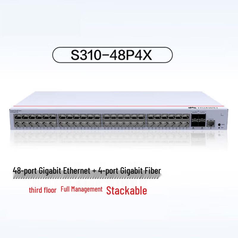 Huawei eKitEngine S310-48T4S 48-Port Gigabit Layer 3 Managed Switch
Huawei eKitEngine S310-48T4S 48-Port Gigabit Layer 3 Managed Switch