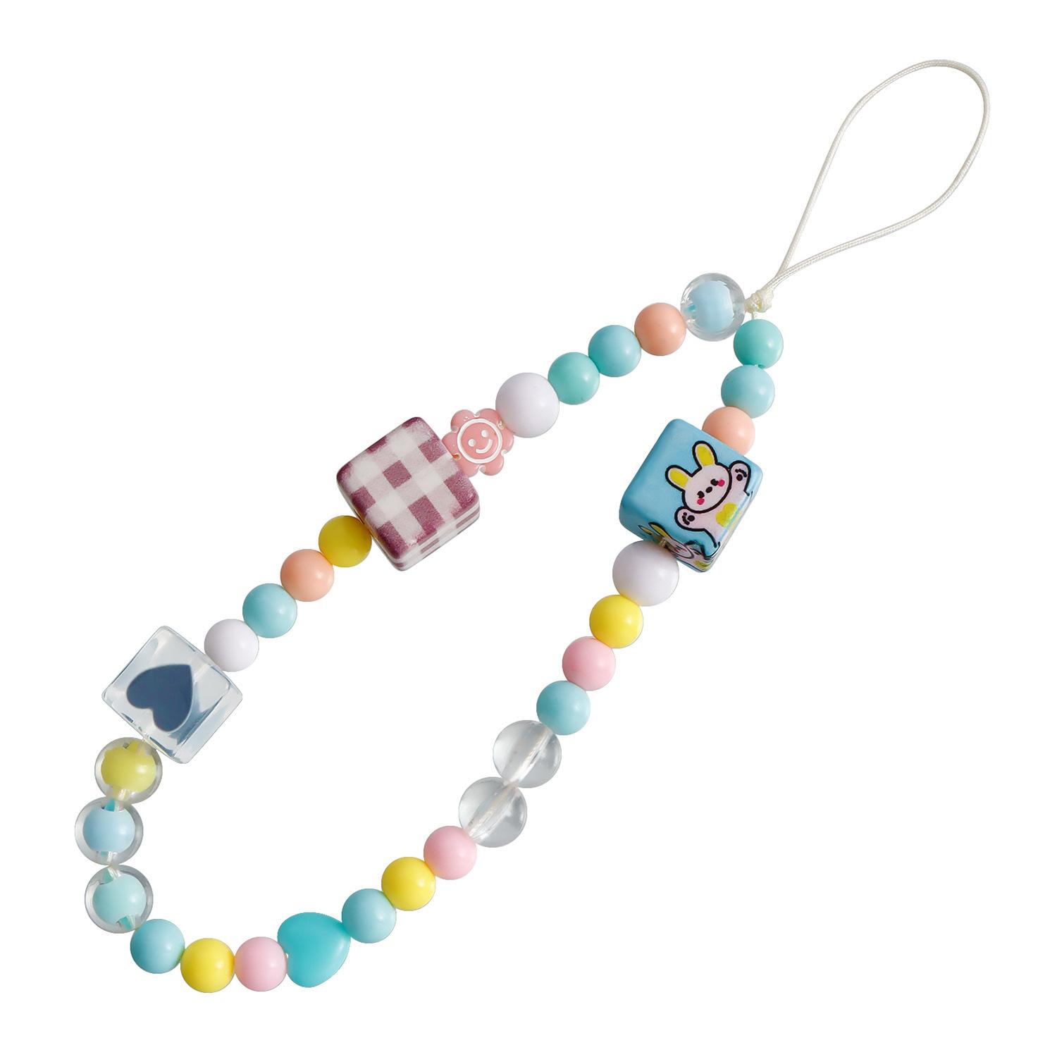 Korean version ins wind color beaded mobile phone chain anti-lost lanyard, sweet and cute less wind mobile phone case pendant
Korean version ins wind color beaded mobile phone chain anti-lost lanyard, sweet and cute less wind mobile phone case pendant