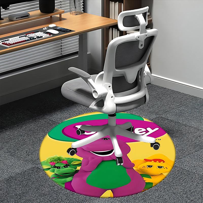Barney,Dinosaur Chair mat Round Rug Office carpet, Non slip, Suitable for Living Rooms, Bedrooms Decor.1205501a 80cm by 80cm
Barney,Dinosaur Chair mat Round Rug Office carpet, Non slip, Suitable for Living Rooms, Bedrooms Decor.1205501a 80cm by 80cm