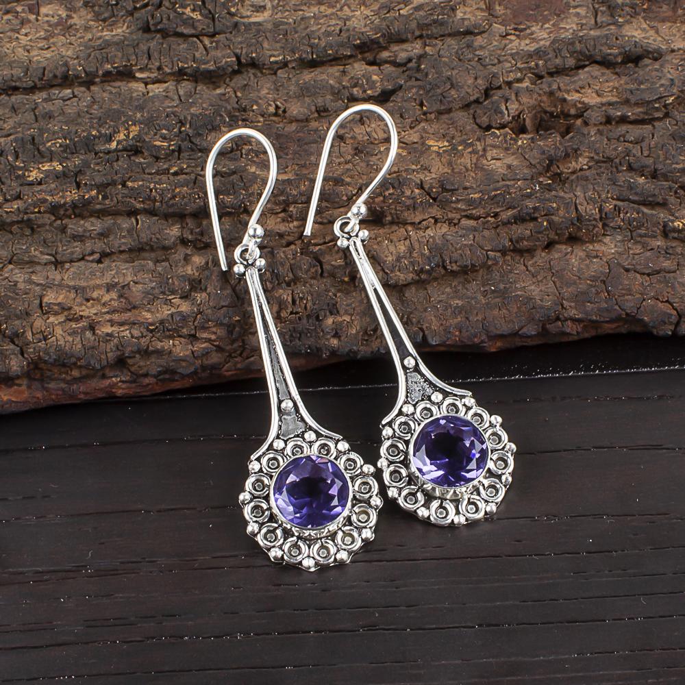 Iolite Gemstone Earrings, 925 Solid Sterling Silver Jewelry, Handmade Antique Earrings Jewelry Gift For Mother Earrings 2.52 Inches фіолетовий
Iolite Gemstone Earrings, 925 Solid Sterling Silver Jewelry, Handmade Antique Earrings Jewelry Gift For Mother Earrings 2.52 Inches фіолетовий