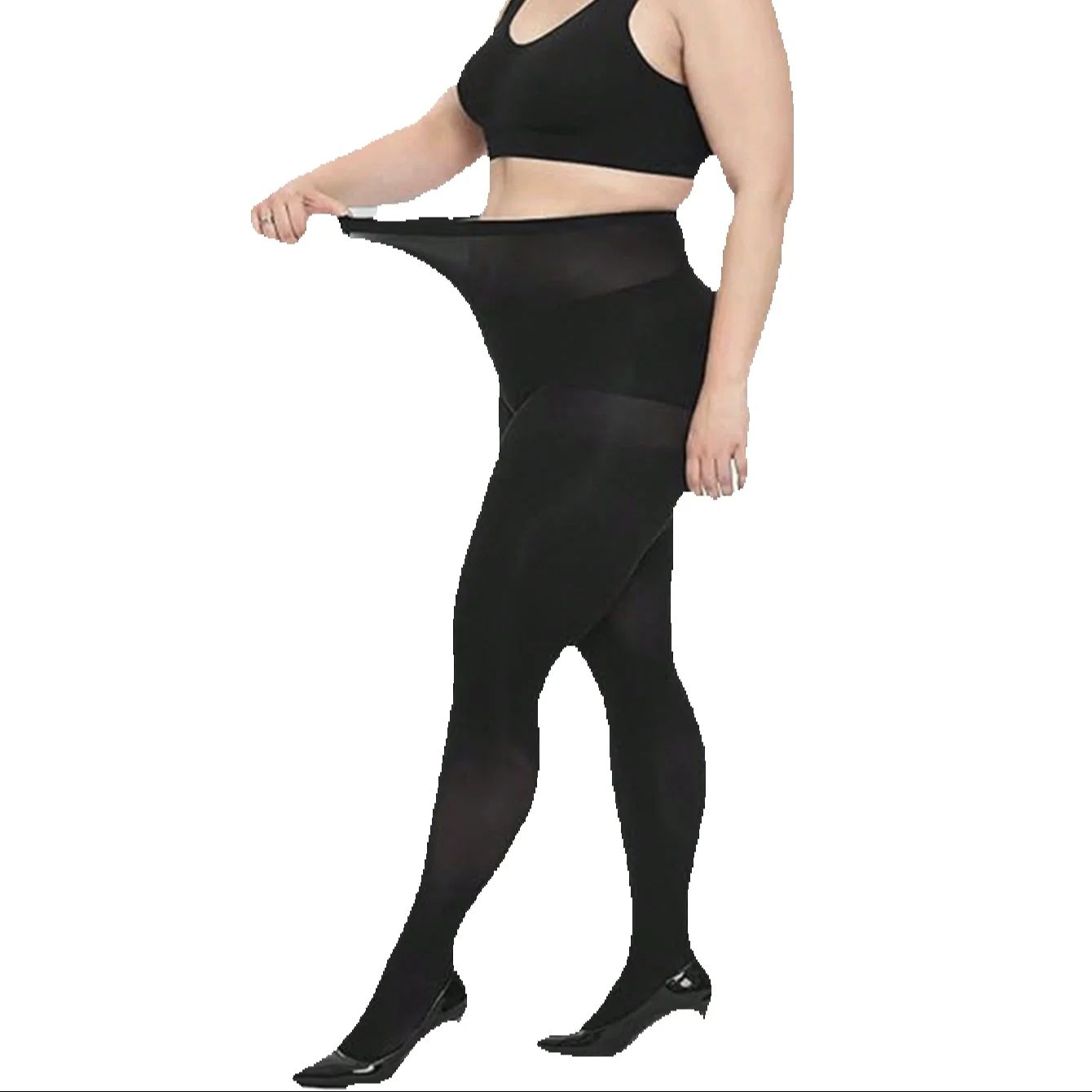 1 Pair Women Plus Size Black Opaque Tummy Control Pantyhose, High-Waist For Curvy Shapewear L
1 Pair Women Plus Size Black Opaque Tummy Control Pantyhose, High-Waist For Curvy Shapewear L