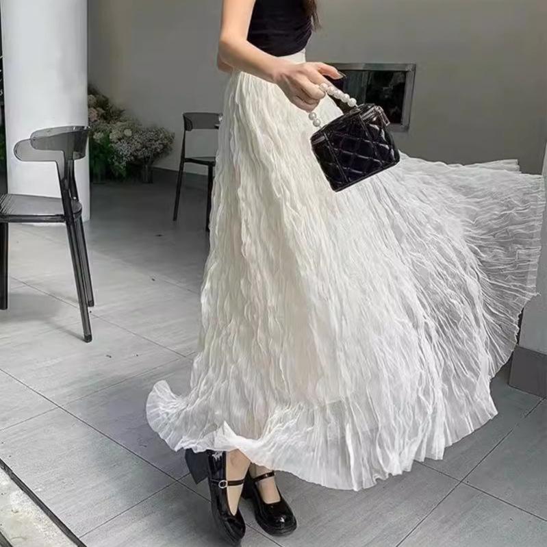Women s High Waist A-line Pleated White Midi Skirt with Mesh Detailing M (weight 80-120 jin, skirt length 86, lining 70)
Women s High Waist A-line Pleated White Midi Skirt with Mesh Detailing M (weight 80-120 jin, skirt length 86, lining 70)