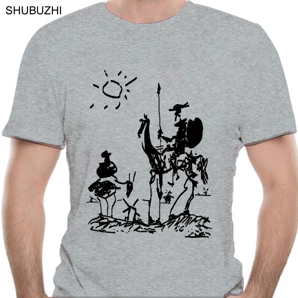 Summer fashion streetwear short sleeve Tees Picasso Don Quixote TShirt Men Funny casual streetwear hip hop printed T shirt 4XL
Summer fashion streetwear short sleeve Tees Picasso Don Quixote TShirt Men Funny casual streetwear hip hop printed T shirt 4XL