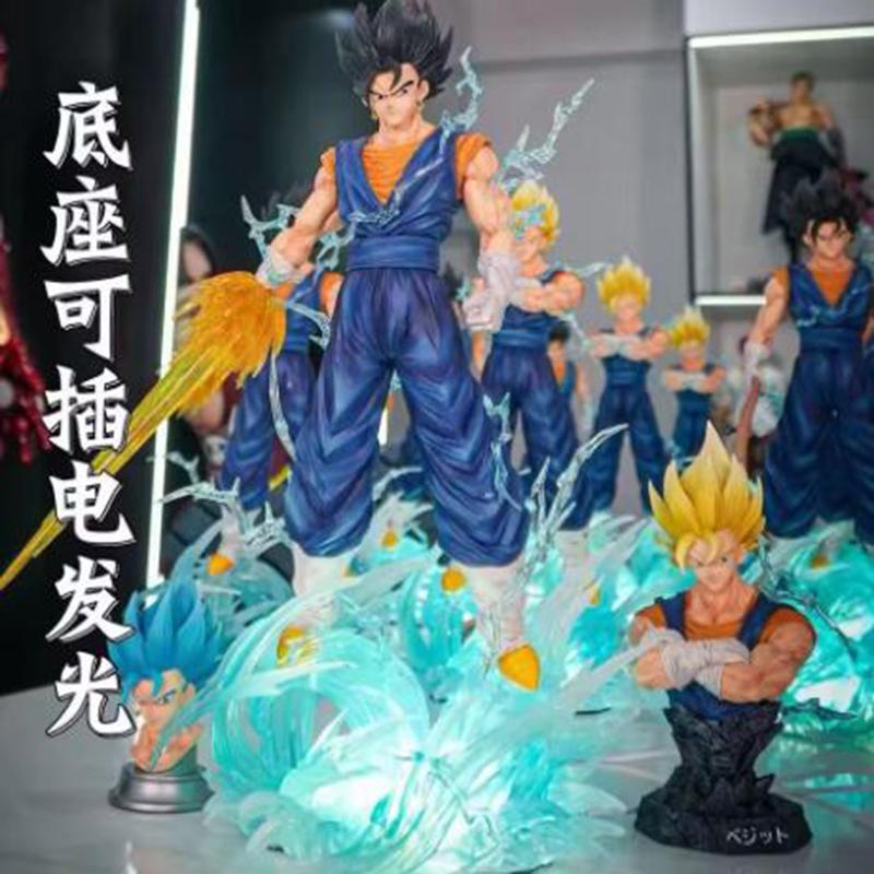 Dragon Ball Z Vegetto 38cm Action Figure Super Saiyan Statue with 3 Replaceable Heads Collectible Model Toy for Gifts With box
Dragon Ball Z Vegetto 38cm Action Figure Super Saiyan Statue with 3 Replaceable Heads Collectible Model Toy for Gifts With box