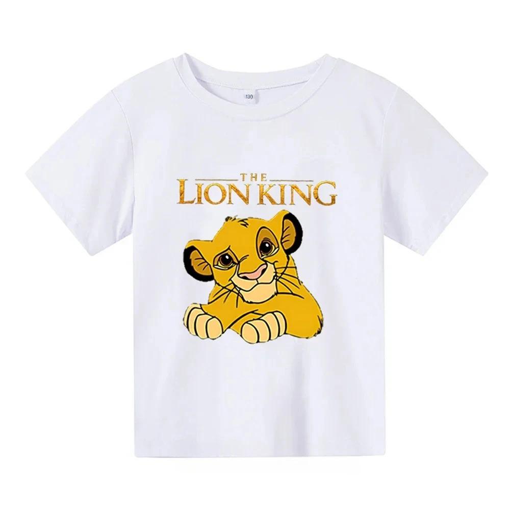 Cute The Lion King Kids T-shirts Summer Black Short Sleeve Boys Girls Tee Shirt Child Cartoon Simba Harajuku Tops 110
Cute The Lion King Kids T-shirts Summer Black Short Sleeve Boys Girls Tee Shirt Child Cartoon Simba Harajuku Tops 110