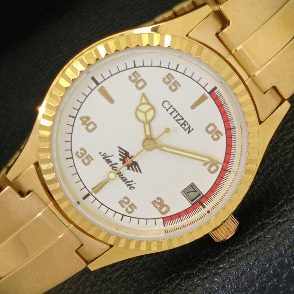 REFURBISHED CITIZEN AUTOMATIC 8200 JAPAN MENS DATE WHITE DIAL WATCH a432605-2 R112-a432605
REFURBISHED CITIZEN AUTOMATIC 8200 JAPAN MENS DATE WHITE DIAL WATCH a432605-2 R112-a432605