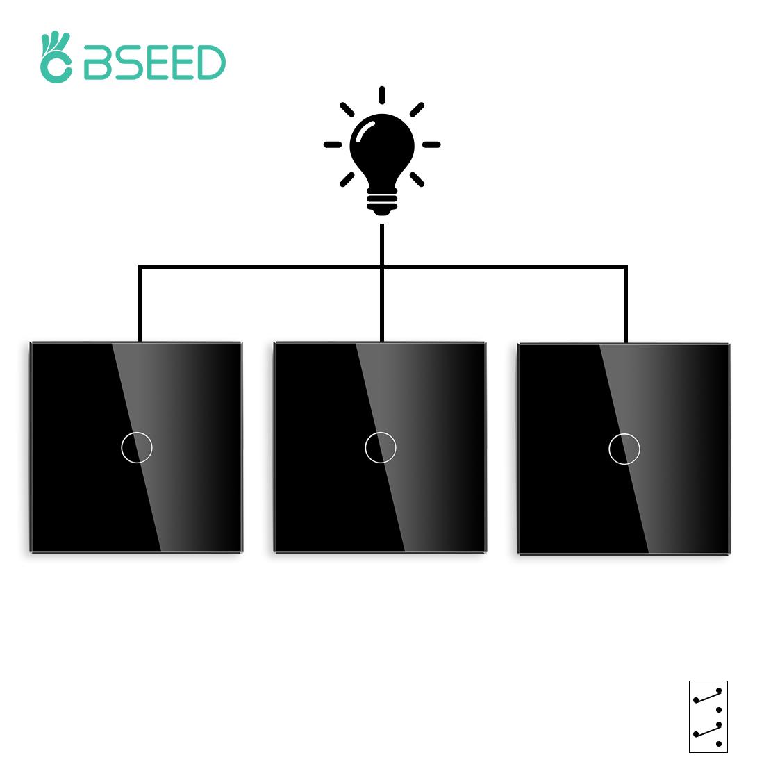 Bseed 1 Gang 3 Way Stair Switch EU Russia Light Touch Switches 2 Colors Crystal Glass Panel Home Improvement EU standard чорний
Bseed 1 Gang 3 Way Stair Switch EU Russia Light Touch Switches 2 Colors Crystal Glass Panel Home Improvement EU standard чорний