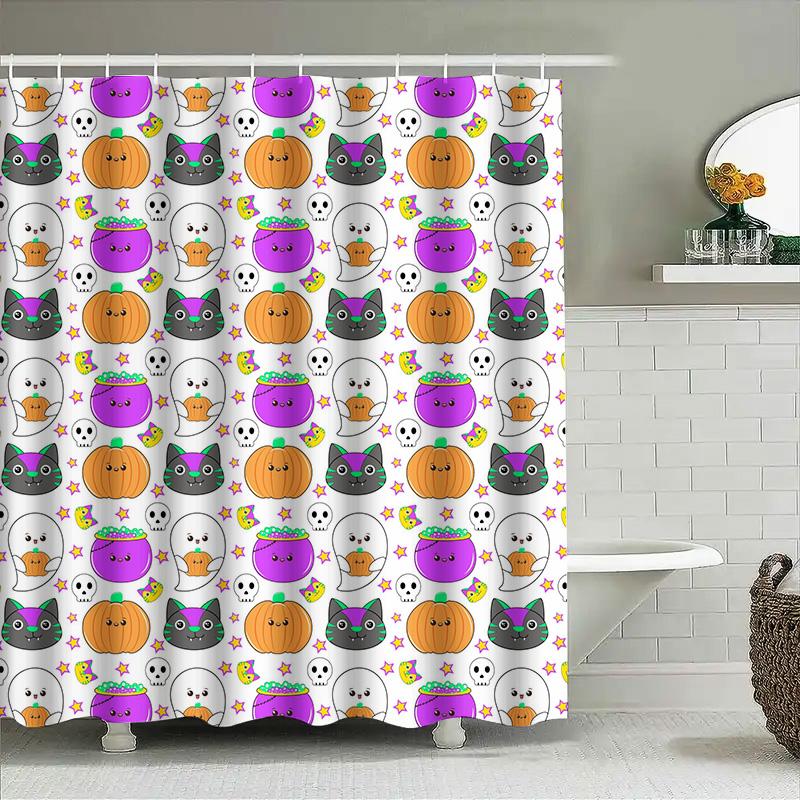 Tuniu Cute Halloween Shower Curtain Funny Ghosts Pumpkins Kids Baby Bathroom Decor Accent 150X180Cm W60H190(CM)-1 Pcs
Tuniu Cute Halloween Shower Curtain Funny Ghosts Pumpkins Kids Baby Bathroom Decor Accent 150X180Cm W60H190(CM)-1 Pcs