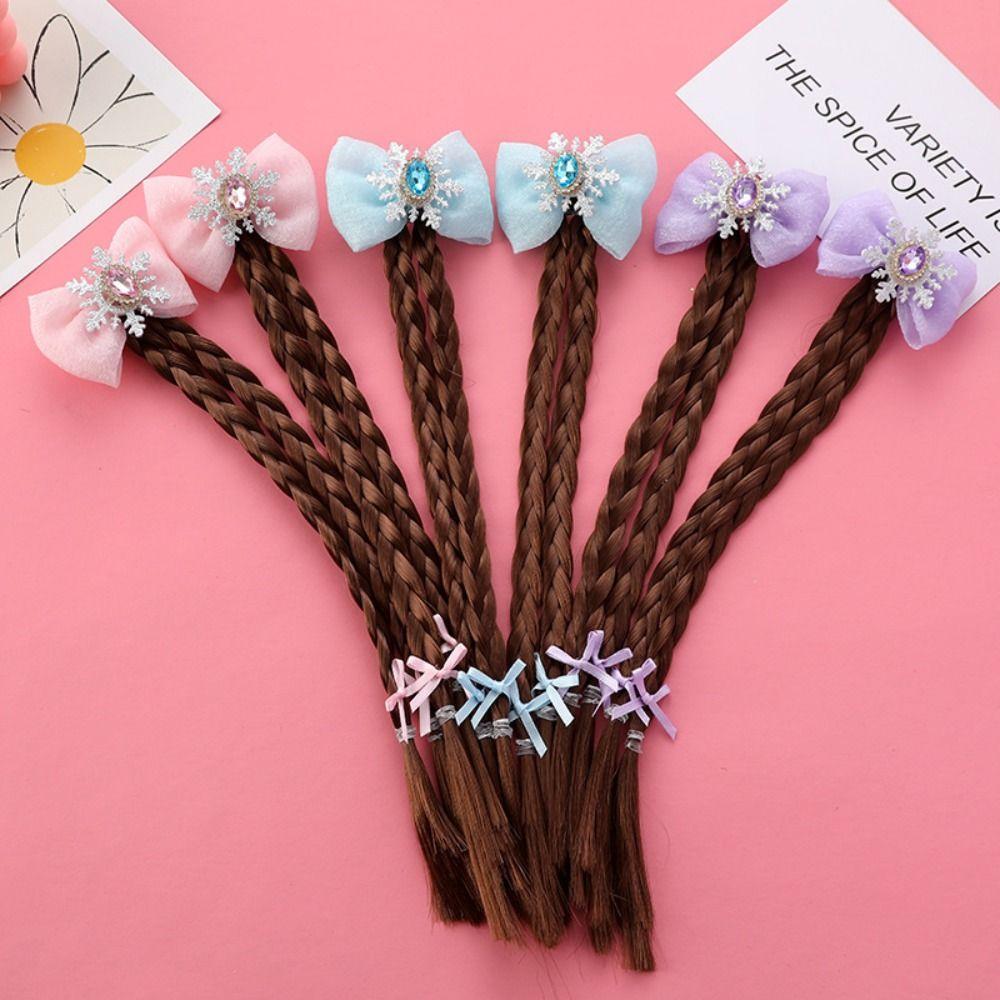 2pcs Snowflake Girls Braids Wig Cute Kids Ponytail Hair Accessories Cartoon Bow Ponytail Daily синій
2pcs Snowflake Girls Braids Wig Cute Kids Ponytail Hair Accessories Cartoon Bow Ponytail Daily синій