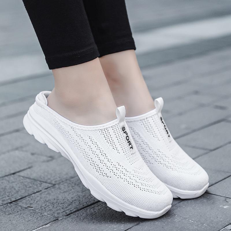 Flying weaving fashion half-drag new trend large size comfortable one-pedal casual single shoes 42 сірий колір
Flying weaving fashion half-drag new trend large size comfortable one-pedal casual single shoes 42 сірий колір